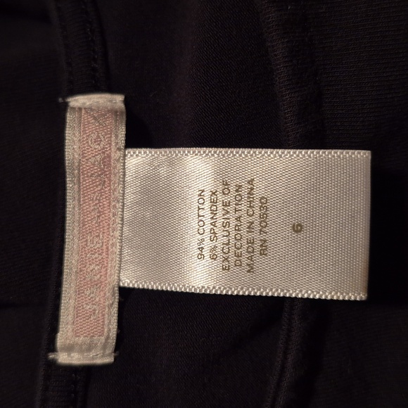 Janie and Jack girls size 6 black with white bow 2010 tiered bottom VGUC - Picture 4 of 5